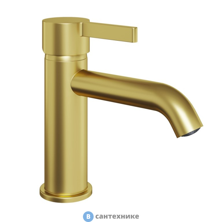 Смеситель Paini Brera 74PJ205O для раковины, матовое золото PVD