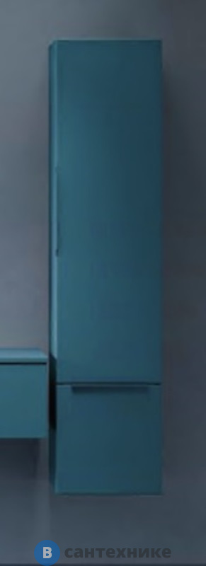 Колонна подвесная Cezares PREMIUM с распашной дверью, с зеркалом внутри, одним выдвижным ящиком, реверсивная 55501 Bianco opaco, 35x38x150