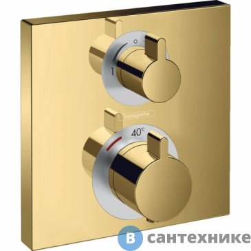 картинка Смесиетль Hansgrohe 15714990 Ecostat Square для душа термостат (внешняя монтажная часть)