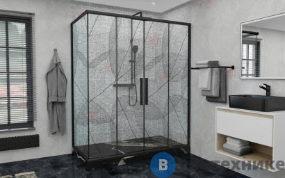 картинка Душевой уголок AvaCan FB2 190-210  + SB80 (FB2-190-SB80)