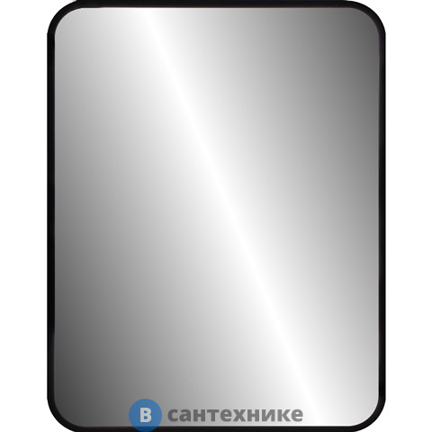Зеркало Континент Сидней черное 600х800 в МДФ раме (Б204)