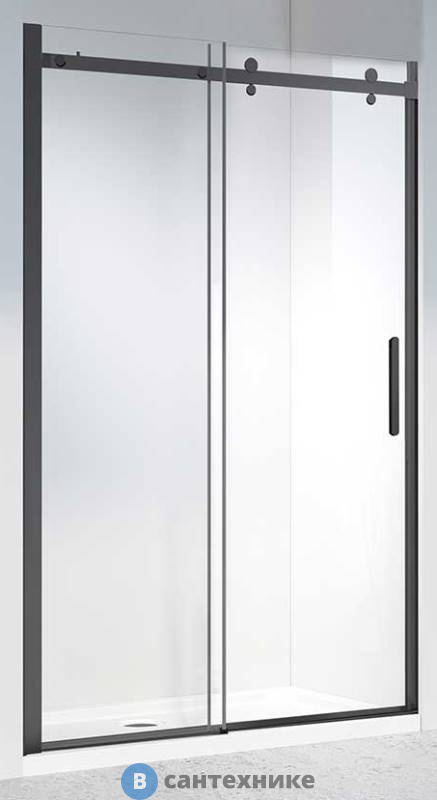 Душевая дверь Vincea Como-N VDS-4CN140CLB, 1400, черный, стекло прозрачное