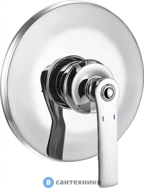 Смеситель Cezares LIBERTY-F-DIM-01 встраиваемый однорычажный для душа, хром