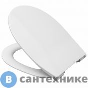 Сиденье для унитаза Roca ZRU9302943 LEON с микр., дюропласт, быстрое снятие, стальные петли (белый)