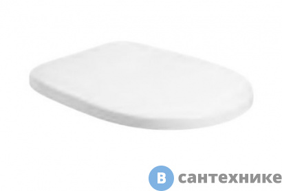 картинка Сиденье AZZURRA Pratica для унитаза 62,5 см, белый с шарнирами хром (микролифт) (PRA1800/F)