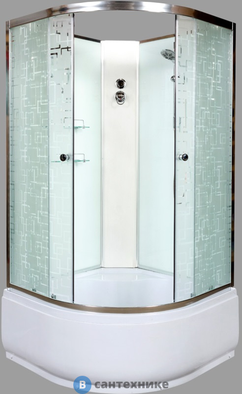 Душевая кабина Deto ЕМ4590 N (без крыши) (900*900*2200)
