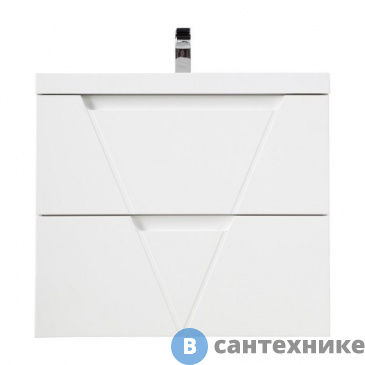 картинка Тумба под раковину BelBagno VITTORIA подвесная с двумя выкатными ящиками, Bianco Opaco, 700x450x570 (VITTORIA-700-2C-SO-BO-P)