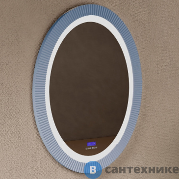 картинка Зеркало ABBER Stein AS6601Blau с подсветкой 60х80