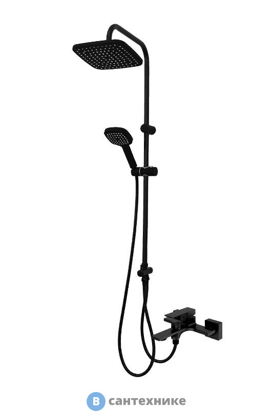 Душевая система Orange M04-944b чёрный матовый
