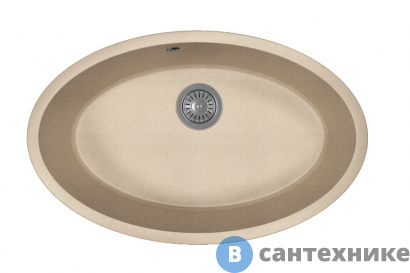 картинка Кухонная мойка FLORENTINA Вега Овал, песочный FG (22.430.E0650.107)