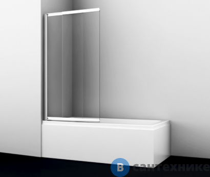 картинка Стеклянная шторка WasserKRAFT Main 41S02-100 WasserSchutz на ванну