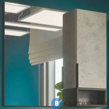 картинка Зеркало-шкаф Comforty Франкфурт-90 бетон светлый