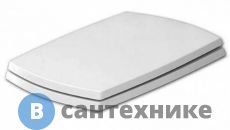 Сиденье Artceram JAZZ для унитаза белое, шарниры хром (микролифт) (JZA006 01 71)