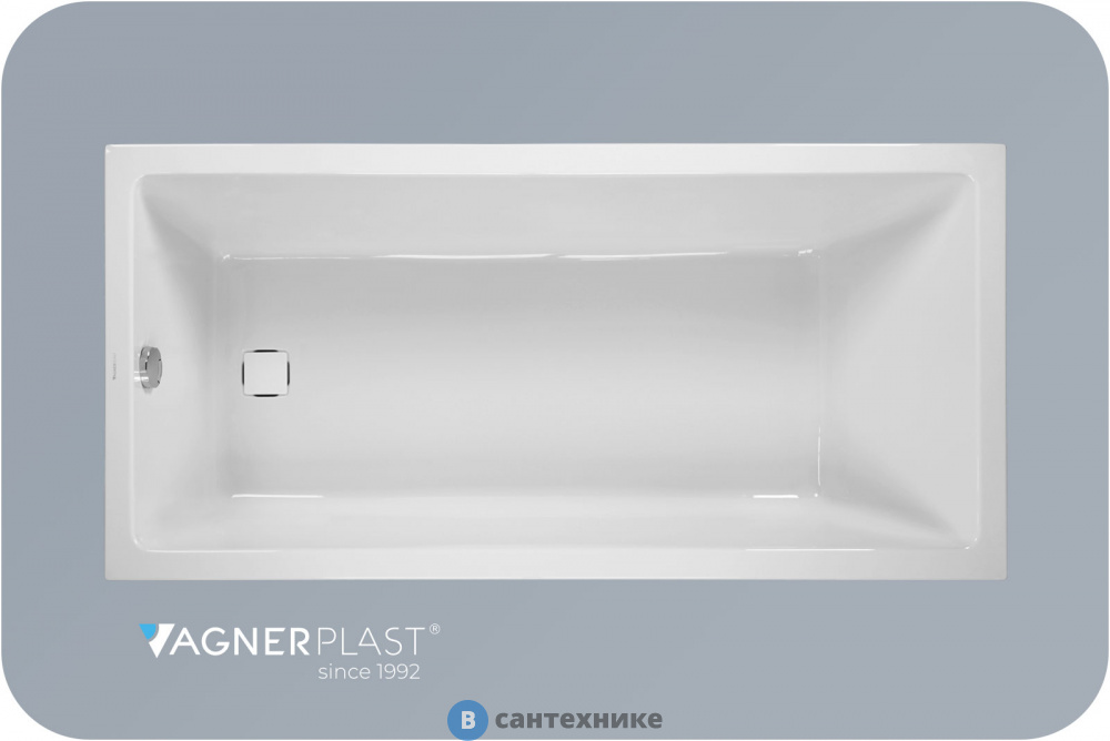 Ванна акриловая VagnerPlast CAVALLO 160*70*45 BIANCO (VPBA167CAV2X-04)