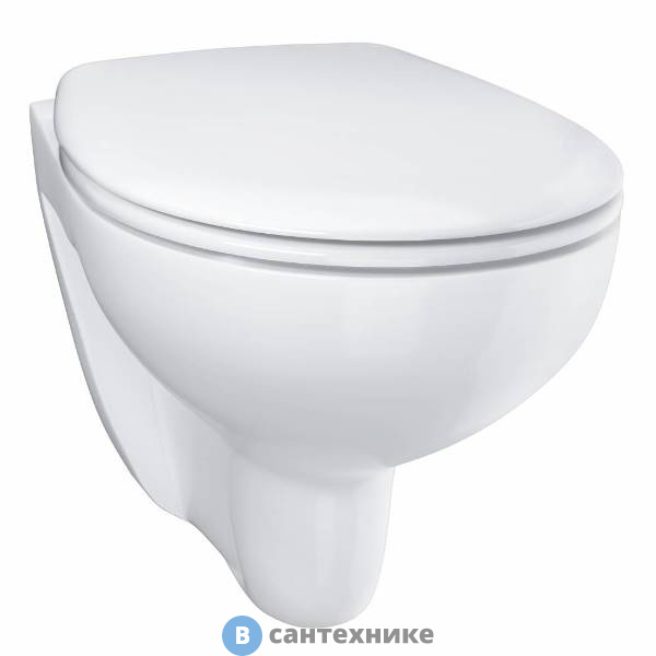 Унитаз подвесной Grohe 39351000 Bau Ceramic, сид. с м/лифтом
