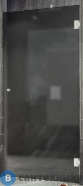 картинка Душевая дверь на петлях MaybahGlass 1950*700 Стекло 8 мм Графит матовый (MGD-518-4)