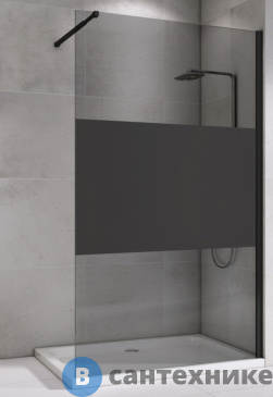 картинка Душевая перегородка ABBER Immer Offen AG69120BT 120х200