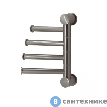 картинка Держатель WasserKRAFT K-1054NICKEL полотенец четверной