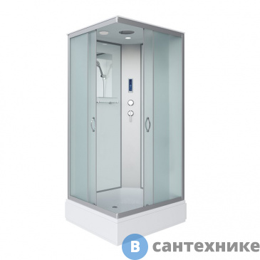 картинка Душевая кабина Niagara NG-33084-14QP (1000х800х2150) средний поддон (26 см) стекло матовое