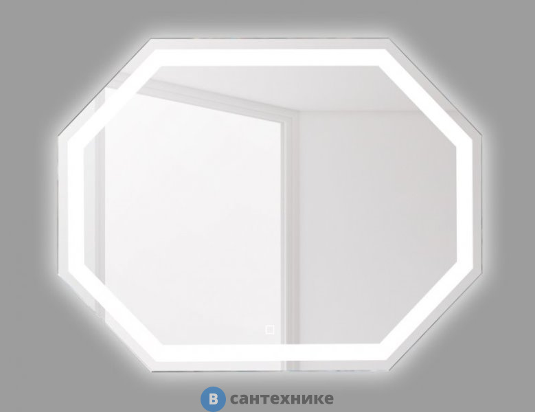 Зеркало BelBagno SPC-OTT-1000-800-LED-TCH с встроенным светильником и сенсорным выключателем 1000x30x800