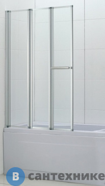 картинка Шторка на ванну Band Hours Inox 70 (700х1500)