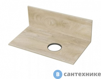 картинка Столешница+панель Акватон Мишель 80 Дуб Эндгрейн (1A253003MIX40)