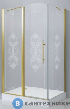 картинка Душевой уголок Cezares GIUBILEO-AH-11-100-CP-G-L без поддона