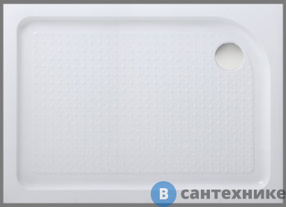 картинка Душевой поддон BelBagno TRAY-BB-AH-100/80-15-W-R (1000x800x150)