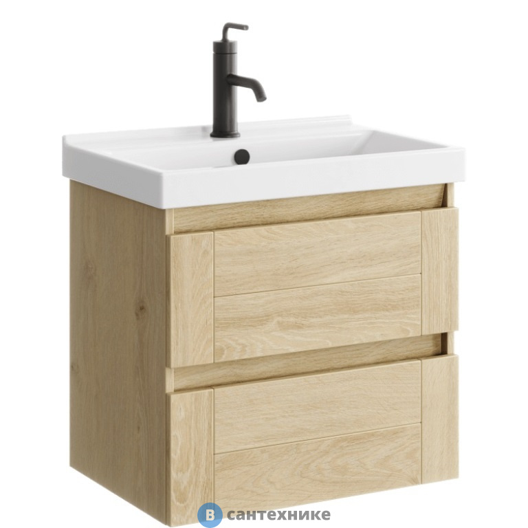 Тумба под раковину Aqwella ASTRID 60,5 AST0106DD (подвесная, дуб давос натуральный)