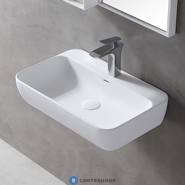 Раковина ABBER Stein AS2654 подвесная белая матовая