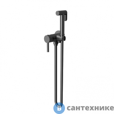 картинка Гигиенический душ Vincea VHFW-101GM из латуни, со смесителем, вороненая сталь