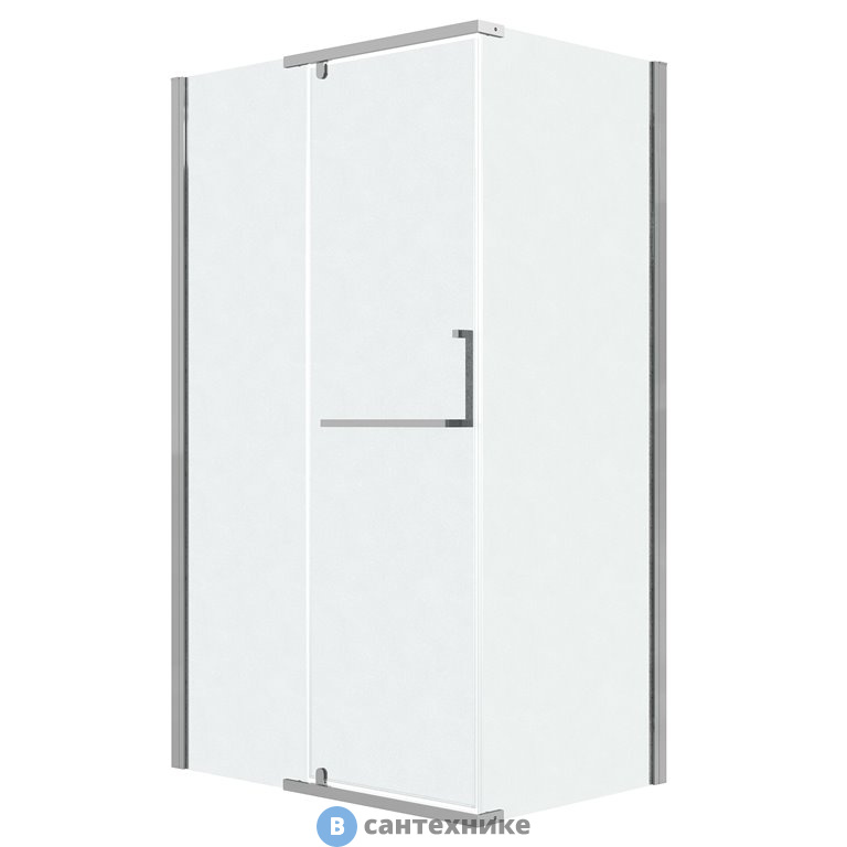 Душевое ограждение Grossman Pragma 120.K33.03.1180.10.02 (110*80*195) хром, стекло шиншилла, без поддона