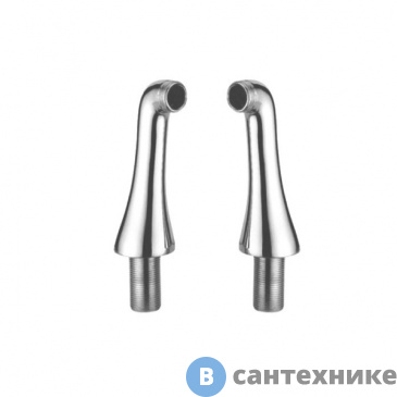 картинка Ножка Gattoni Accessori (1 шт) для монтажа смесителя на борт ванны, н125мм, хром/ (требуется 2 шт.) (1544/00C0cr)