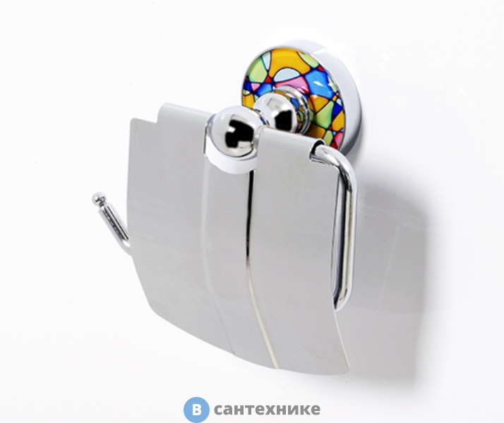 Держатель WasserKRAFT Diemel K-2225 туалетной бумаги с крышкой