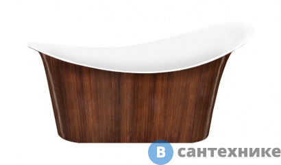 картинка Акриловая ванна Lagard TIFFANY Brown Wood