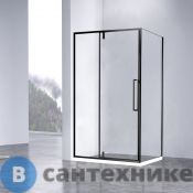 Душевой уголок Vincea Slim-N VSR-4SNP9012CLB, 1200*900, черный, стекло прозрачное