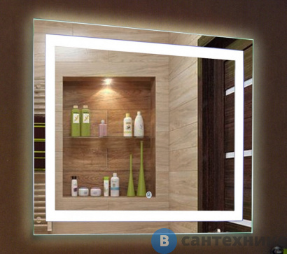 картинка Зеркало Континент Rimini LED, 700х500 (ЗЛП680)