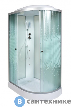 картинка Душевая кабина Deto L 902 L с гм. и эл. (120х80х215 см)