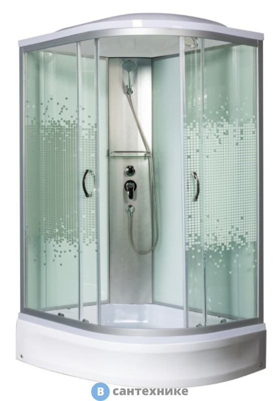 Душевая кабина МОНОМАХ 120/90/24 МЗ L 1200*900*2100, асимметричная (10000005827)