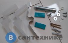 Универсальный установочный комплект Cezares CZR-SCR-FIX-3-KIT для 3-й панели прямоугольной акриловой ванны