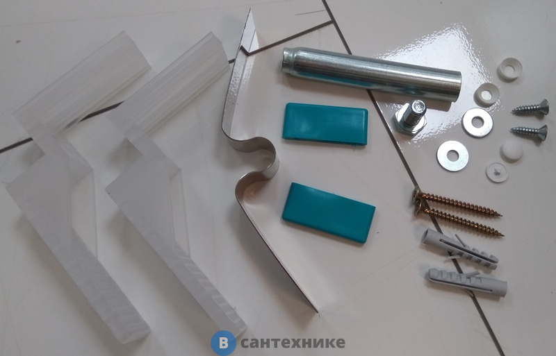 Универсальный установочный комплект Cezares CZR-SCR-FIX-3-KIT для 3-й панели прямоугольной акриловой ванны