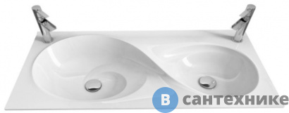 картинка Раковина Velvex Otto 100 Белая 1000*452*168 (rkOTT.100-81)