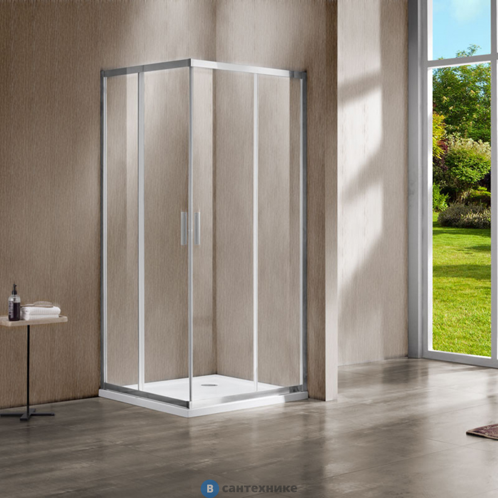 Душевой уголок Vincea Garda VSS-1G9010CL, 1000*900, хром, стекло прозрачное