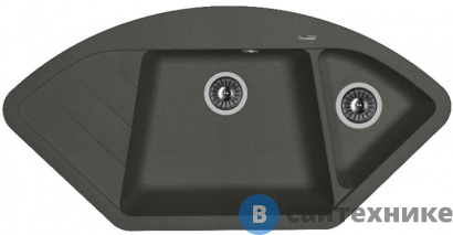 картинка Кухонная мойка FLORENTINA Веста, чёрный FG (20.285.E1005.102)