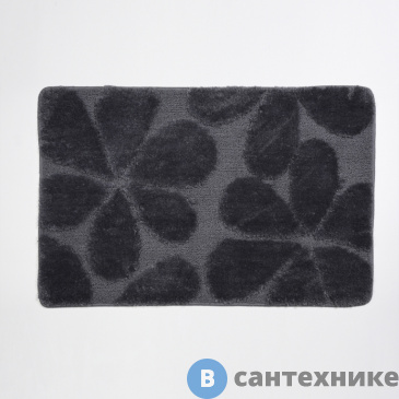 картинка Коврик WasserKRAFT Diemel BM-2212 Charcoal Gray для ванной