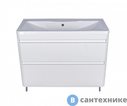 картинка Тумба под раковину Style line Атлантика 90, Люкс антискрейч, напольная PLUS (2000949233048)