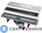 картинка Душевой трап Pestan 13000292 линейный 550 мм CONFLUO PREMIUM WITH BLACK GLASS LINE, двухсторонняя - чёрное стекло/ матовый хром без перфорации, рамка - матовый хром