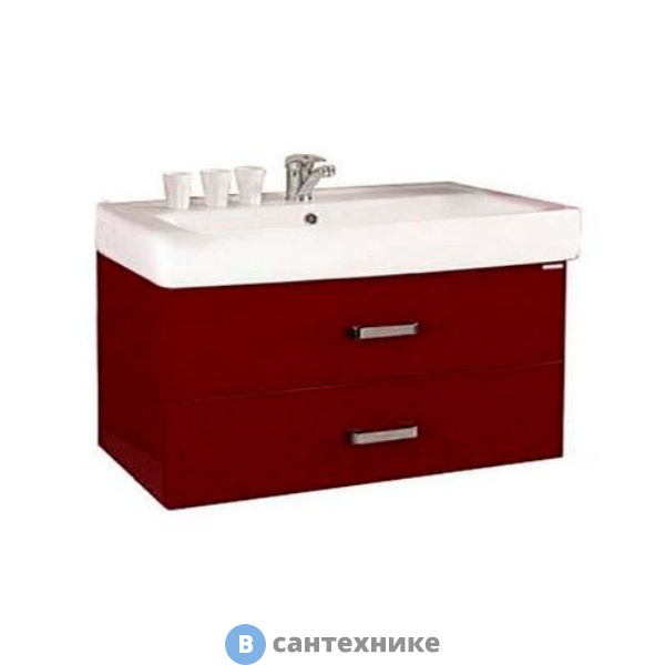 Тумба под раковину Акватон АМЕРИНА 80 бордо темный (1A137701AM940)