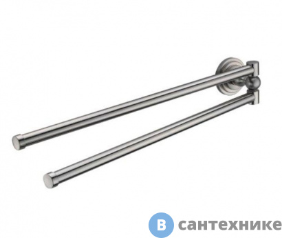 картинка Держатель полотенец WasserKRAFT Ammer K-7031 рога металл, покрытие "матовый хром"