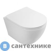 Унитаз подвесной Art & MAX SANREMO безободковый с сиденьем, AM026CHR/SC